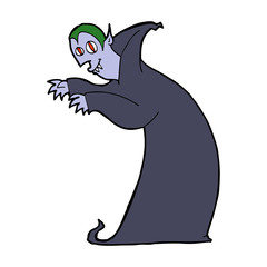 cartoon spooky vampire