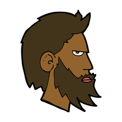 cartoon man with beard