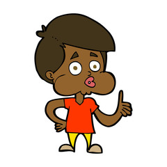 cartoon boy giving thumbs up