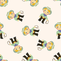 cowboy ,seamless pattern