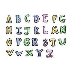 cartoon alphabet