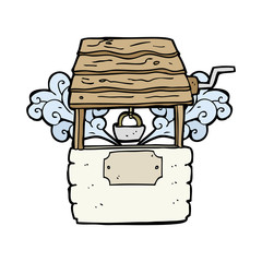 cartoon well