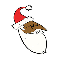 cartoon santa face