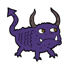 cartoon little demon