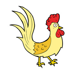 cartoon cockerel