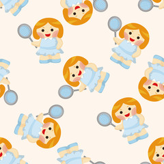 tennis player ,seamless pattern