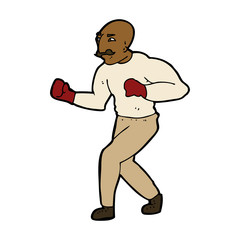 cartoon boxer