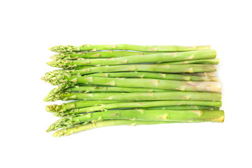 Asparagus on white background