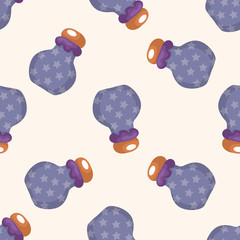 style bottle ,seamless pattern
