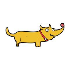 cartoon happy dog