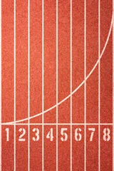 Gordijnen Running track texture © imnoom