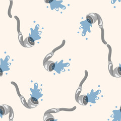 bathroom showe-heads ,seamless pattern