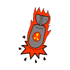 cartoon atom bomb