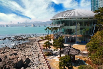 Fototapeta premium the modern museum name apec busan south korea