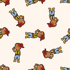 hip hop dancer ,seamless pattern