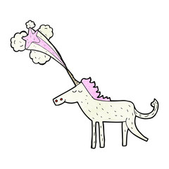 cartoon magical unicorn