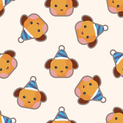 animal dog cartoon ,seamless pattern