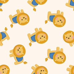 Amusement park doll performer ,seamless pattern