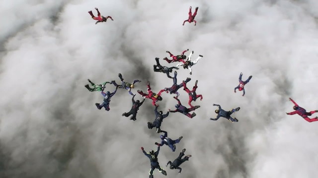 Skydiving video.