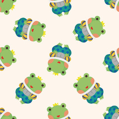 frog prince ,seamless pattern