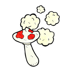 cartoon toadstool mushroom