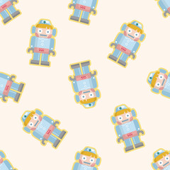 Naklejka premium robot ,seamless pattern