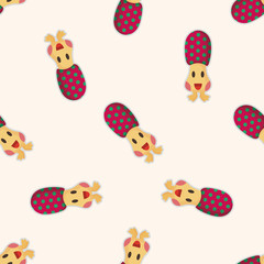 Fototapeta premium bizarre monster ,seamless pattern