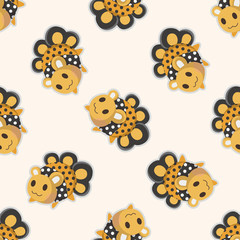 Obraz premium bizarre monster ,seamless pattern