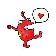 cartoon frog singing