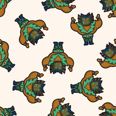 Wrestler ,seamless pattern