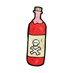 cartoon poison bottle