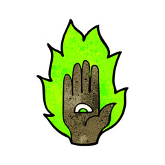 flaming hand symbol
