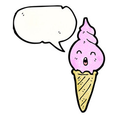 ice cream cone cartoon character