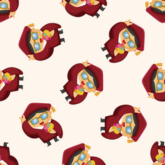 student cartoon ,seamless pattern