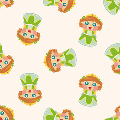 Royal theme princess ,seamless pattern