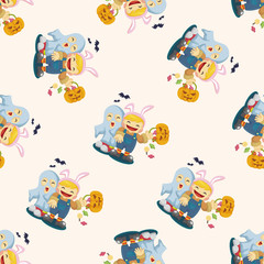 Halloween party costume ,seamless pattern