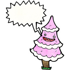 talking christmas tree cartoon