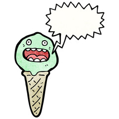 ice cream cartoon character