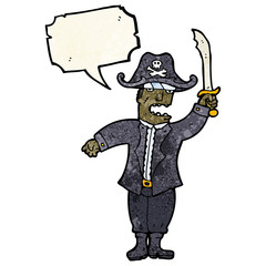 cartoon pirate captain
