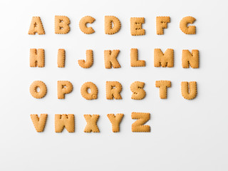 cookie alphabet - obrazy, fototapety, plakaty