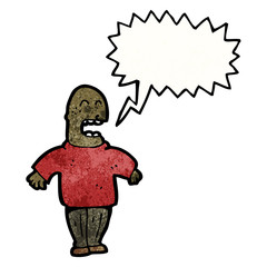 shouting cartoon man