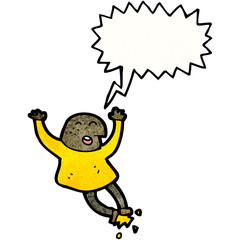 cartoon man clicking heels