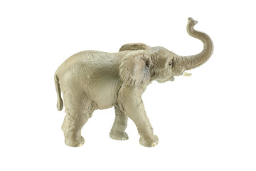 Elephant toy isolated on white background