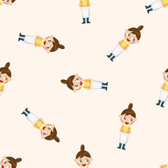 waitress ,seamless pattern