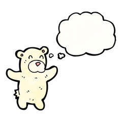 cartoon polar bear teddy