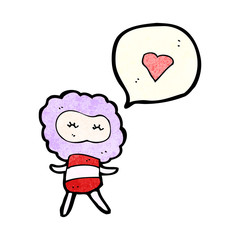 cartoon little cloud head creature