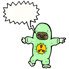 cartoon man in radiation suit