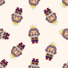 Royal theme king ,seamless pattern