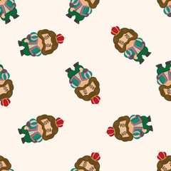 Royal theme king ,seamless pattern