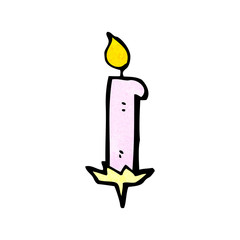 cartoon cake candle